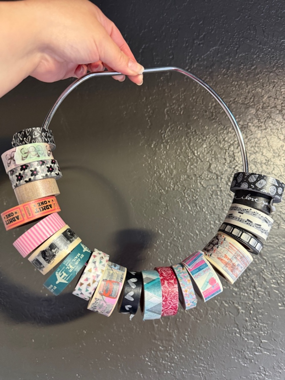Mixed Pattern Washi Tape Ring - Assorted Colors